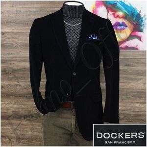 Dockers Mens Blazer Sport Coat Two Button Casual Jacket Size 42L Corduroy‎ Suits